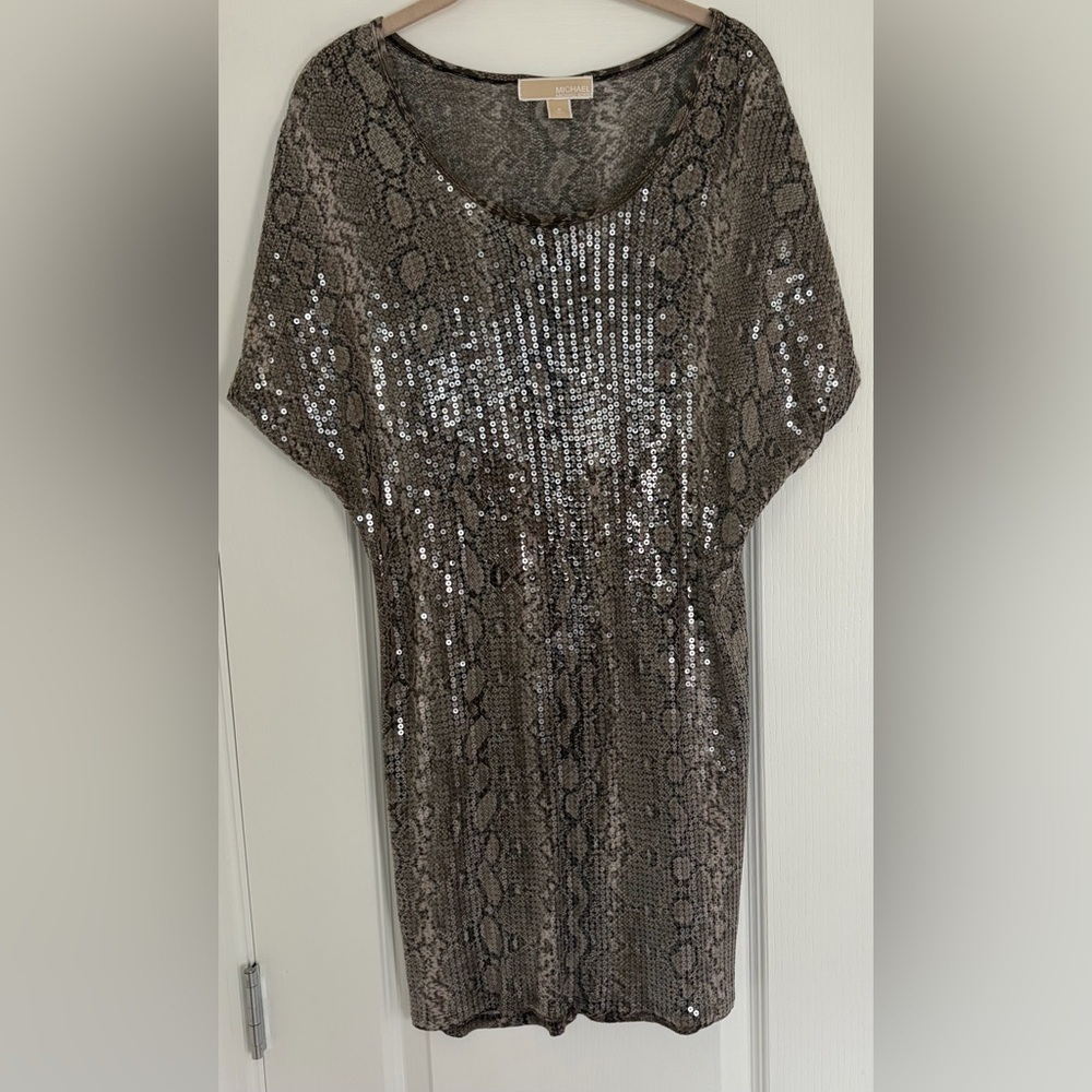 Michael KORS Snake Sequin Dress Small - Picture 3 of 11